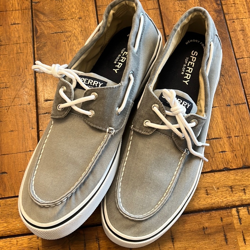 SPERRY Sz 13 Vintage Wash Top Sider Boat Sneakers With Memory Foam